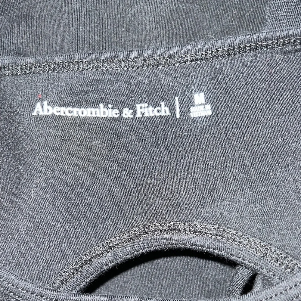 Abercrombie & Fitch Black Long Sleeve Open Back Bodysuit Size Medium - Picture 4 of 7